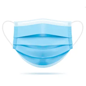 3-Ply 3 Layer Polypropylene Face Mask - Pack of 50