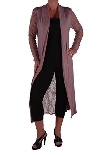 Ariana Lace Back Plus Size Cardigan