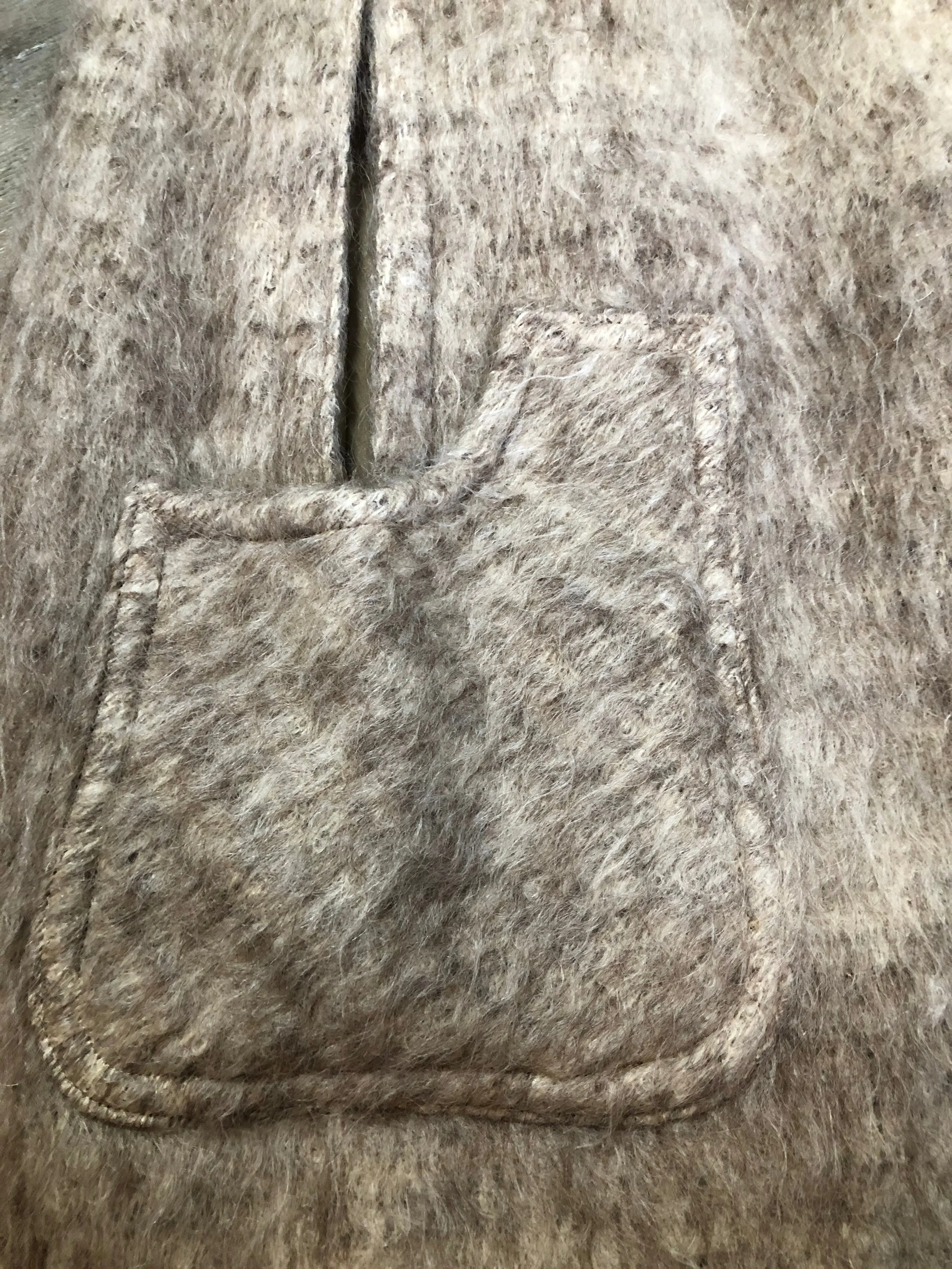 Beige Mohair Cape