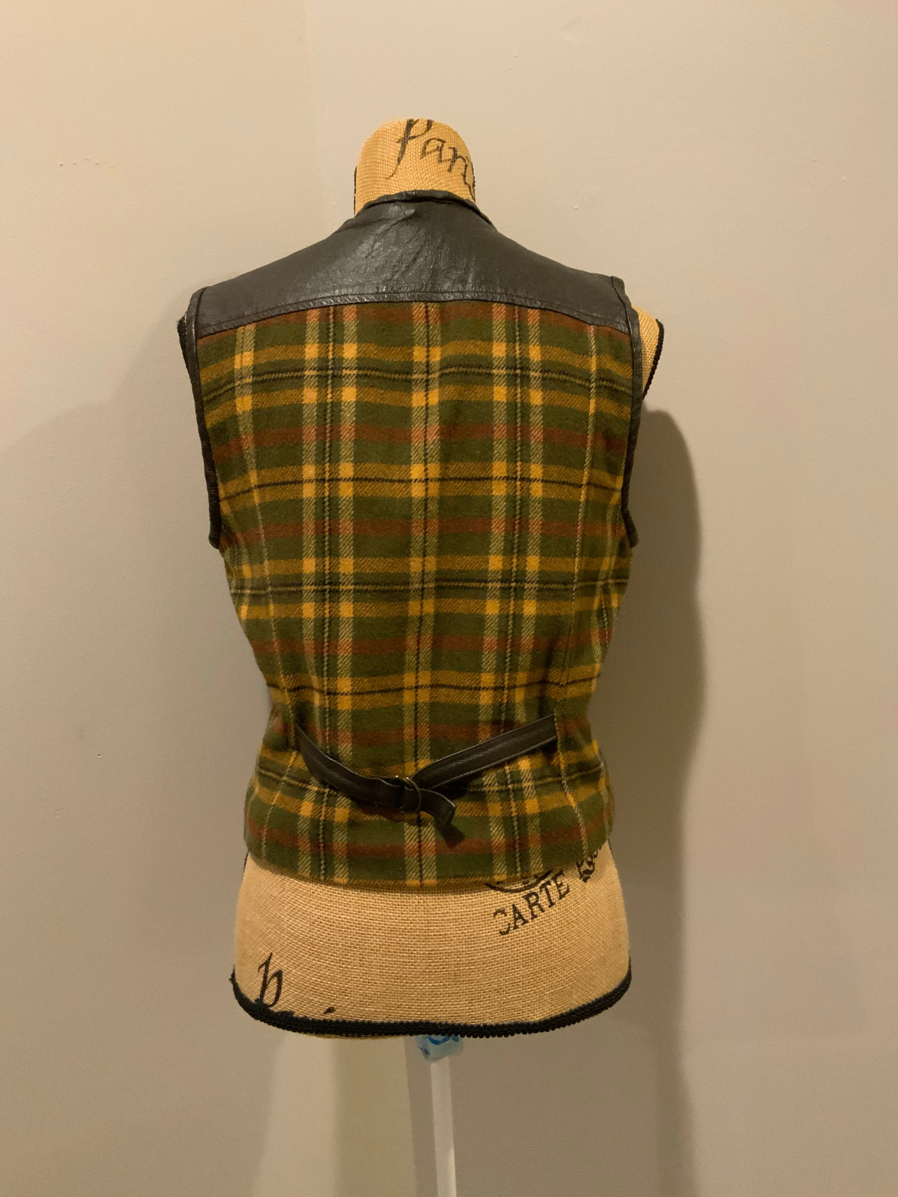Casual Corner Plaid Wool Vest, SOLD