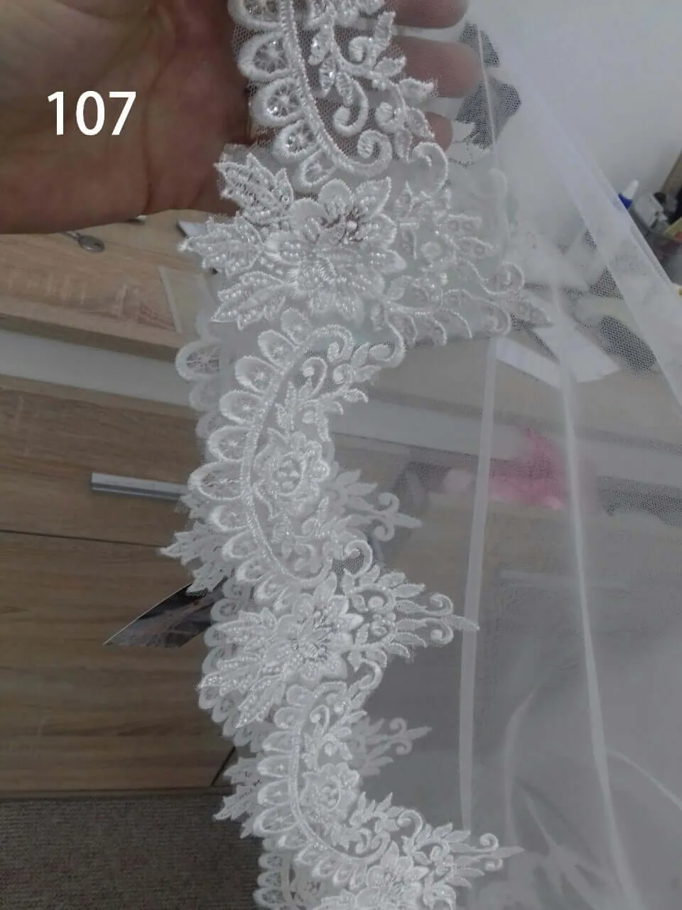Chapel Lace Veil - Double Layer