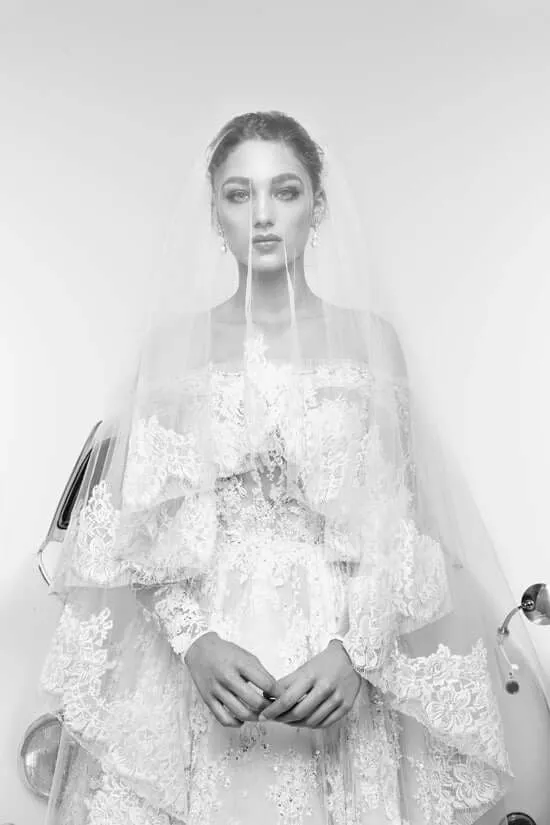Chapel Lace Veil - Double Layer
