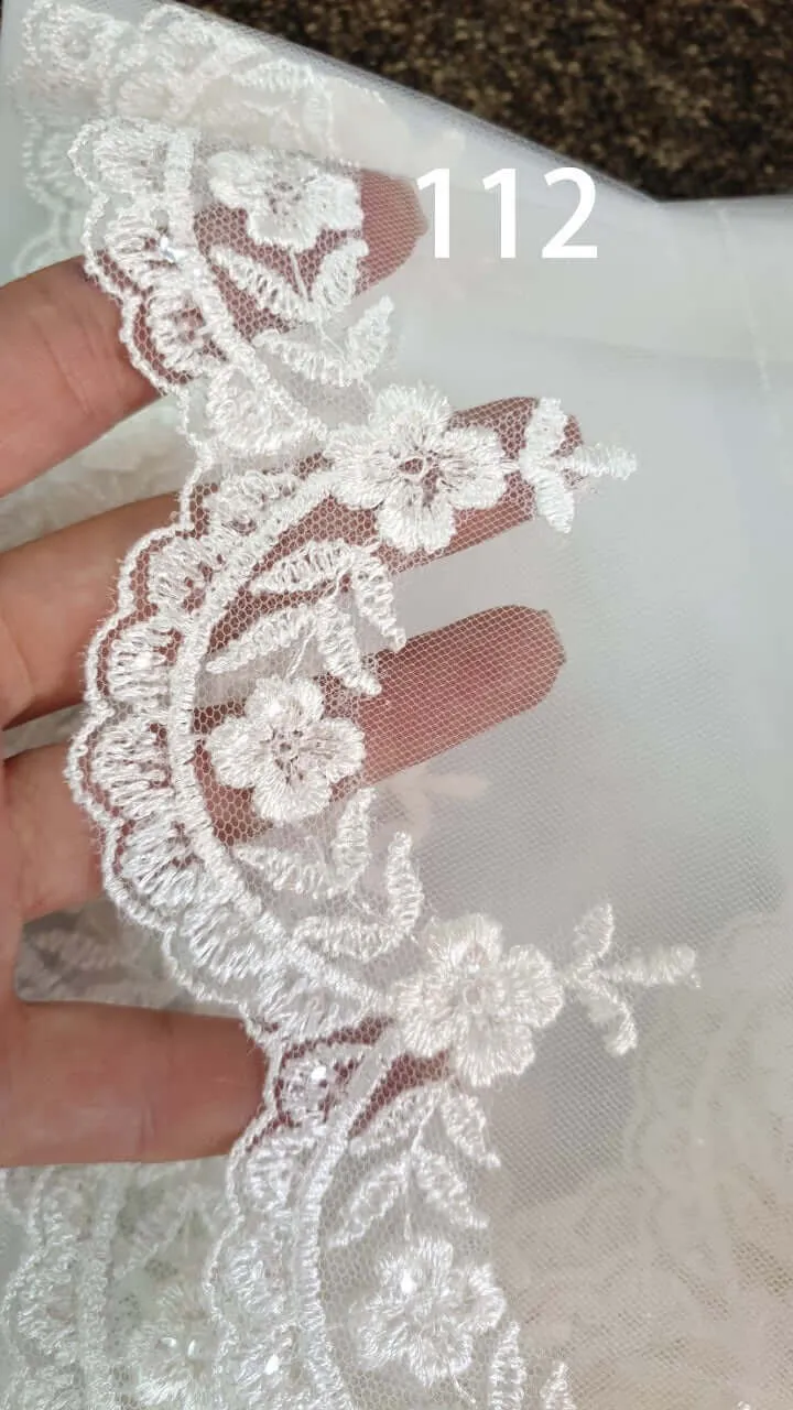 Chapel Lace Veil - Double Layer