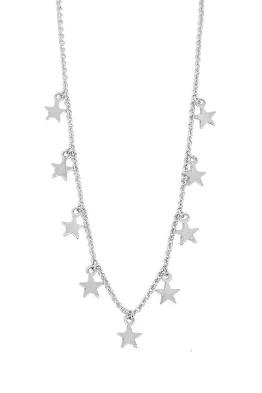 Dangling Star Charm Necklace