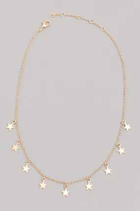 Dangling Star Charm Necklace