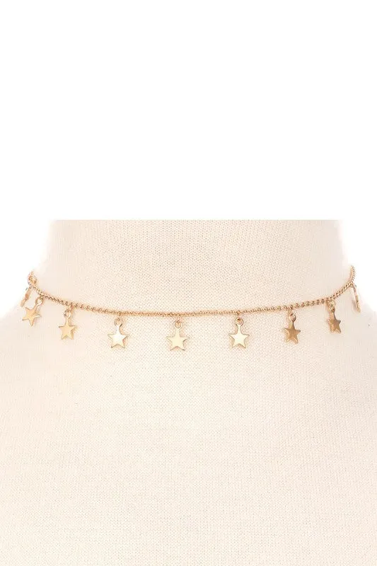 Dangling Star Charm Necklace