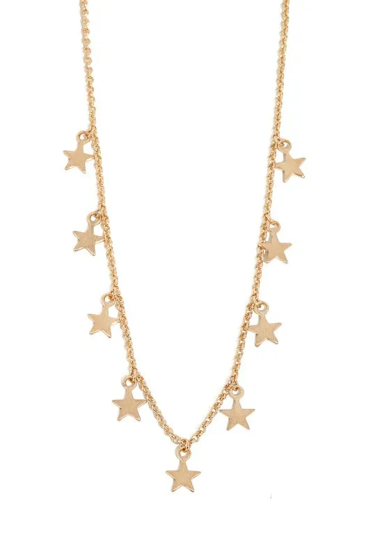 Dangling Star Charm Necklace