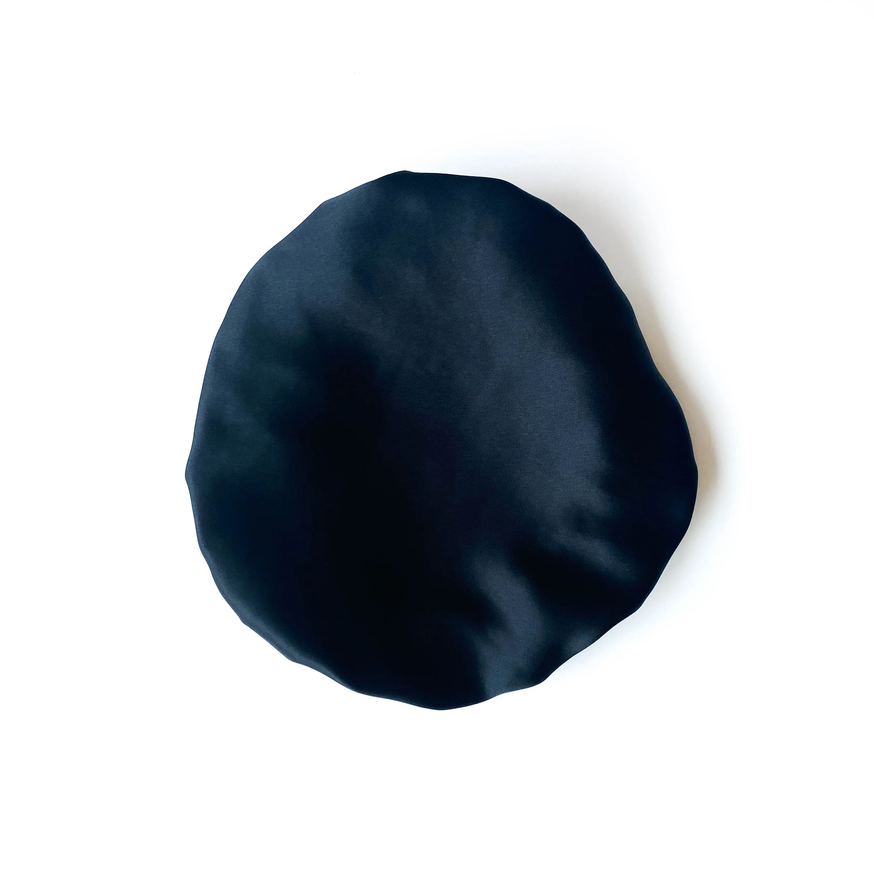 Double Layer Mulberry Silk Bonnet Hair Bonnet - Black - Medium to Small