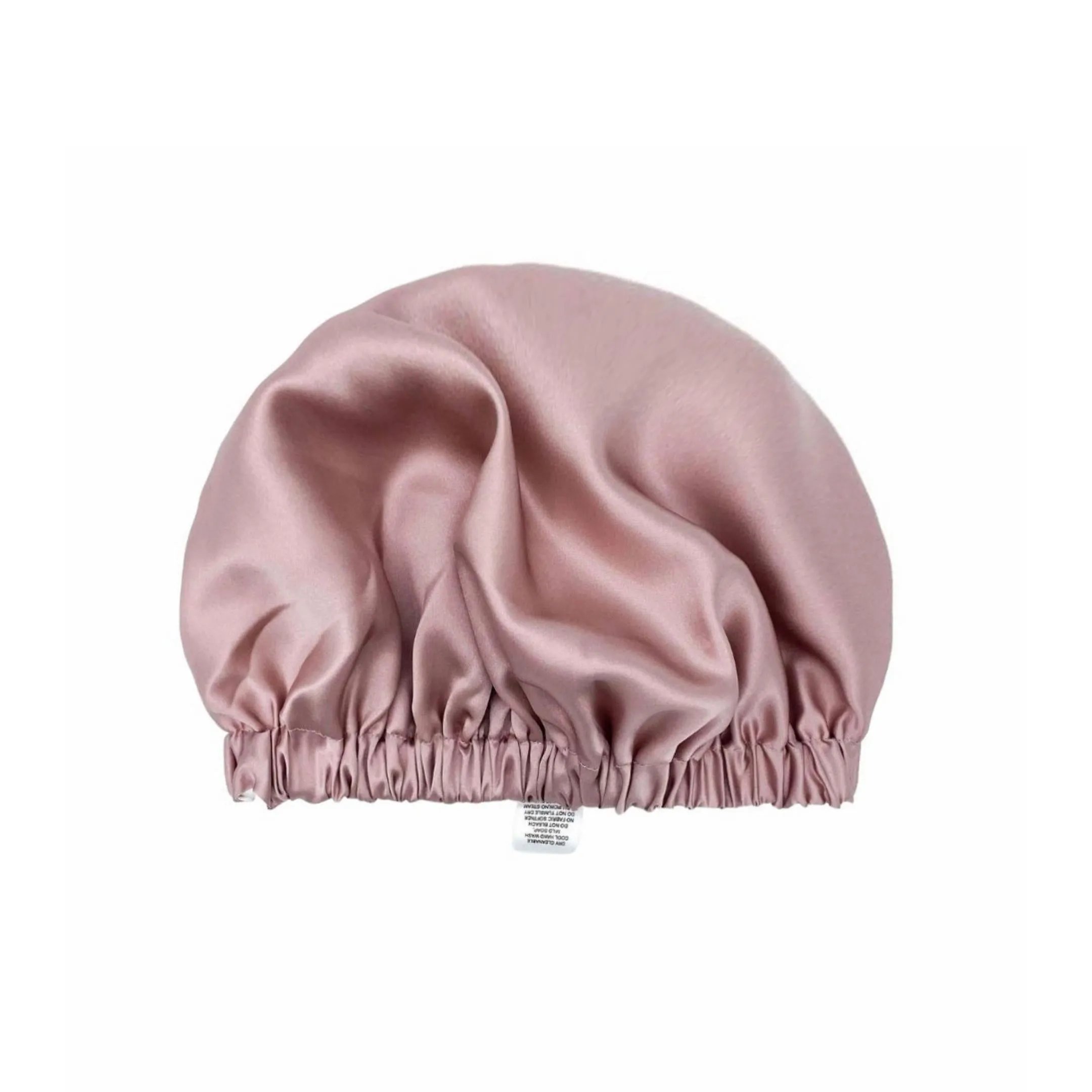Double Layer Mulberry Silk Bonnet Hair Bonnet - Black - Medium to Small
