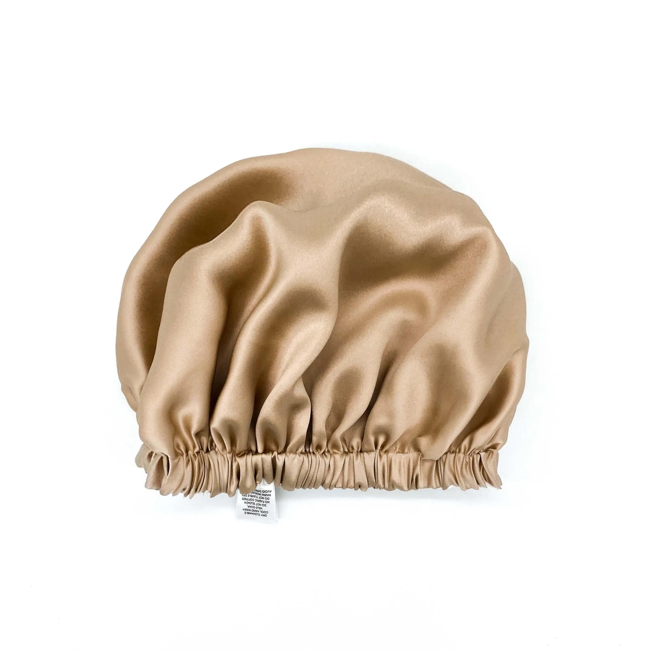 Double Layer Mulberry Silk Bonnet Hair Bonnet - Black - Medium to Small