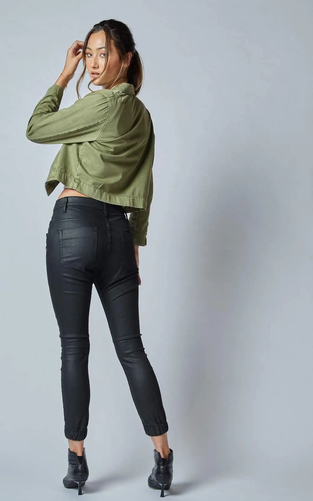Dricoper - Coated Cuffed Jeans