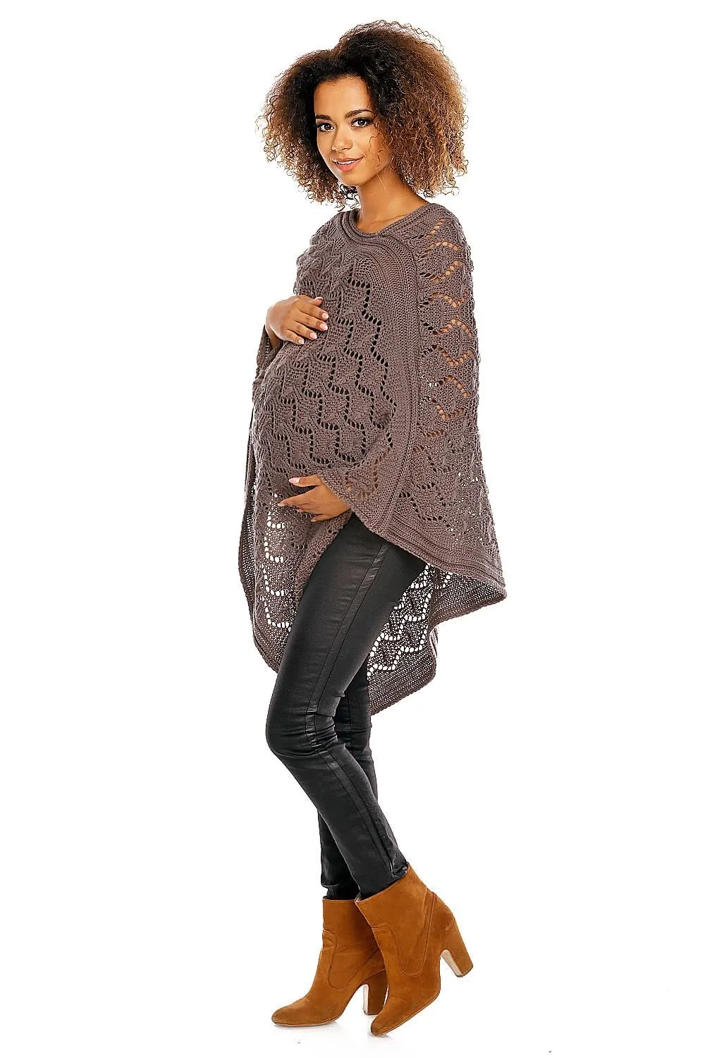 Elegant Maternity Poncho - Versatile Pregnancy Layer