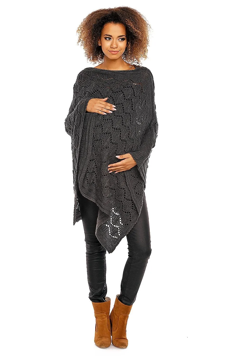 Elegant Maternity Poncho - Versatile Pregnancy Layer