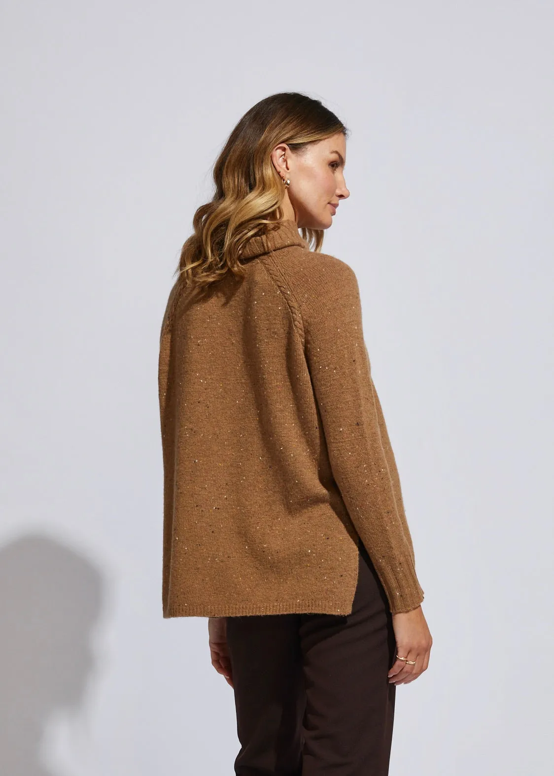 Fleck Rollneck Jumper Cafe