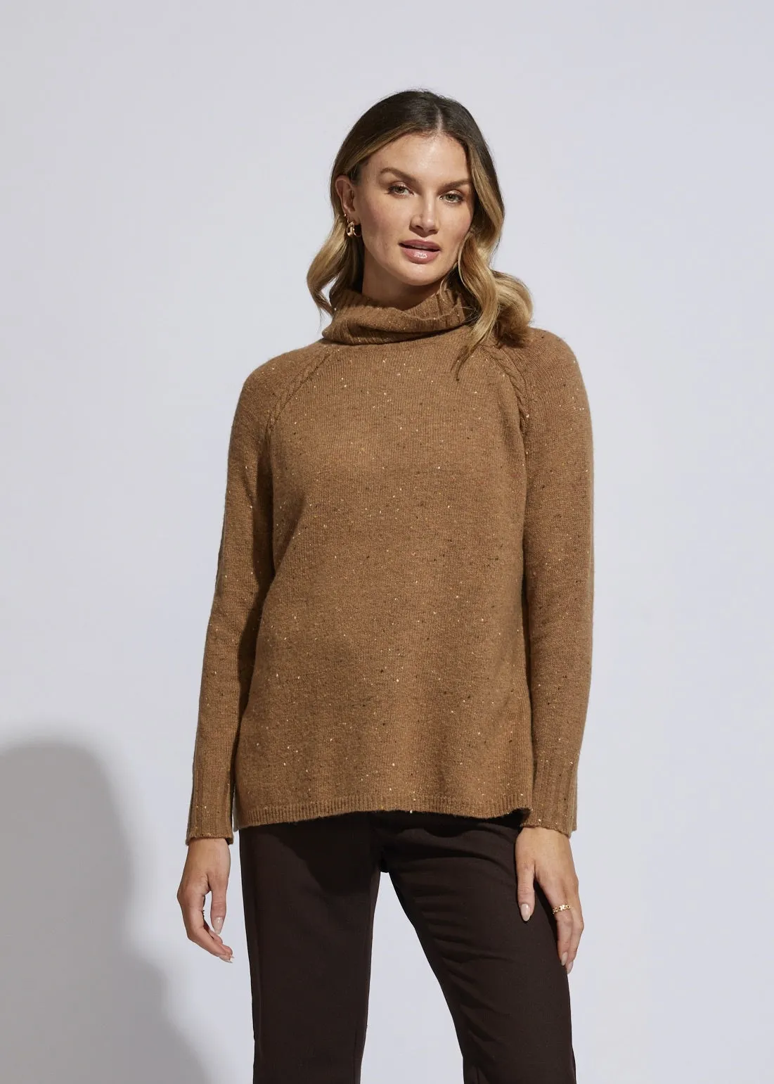 Fleck Rollneck Jumper Cafe