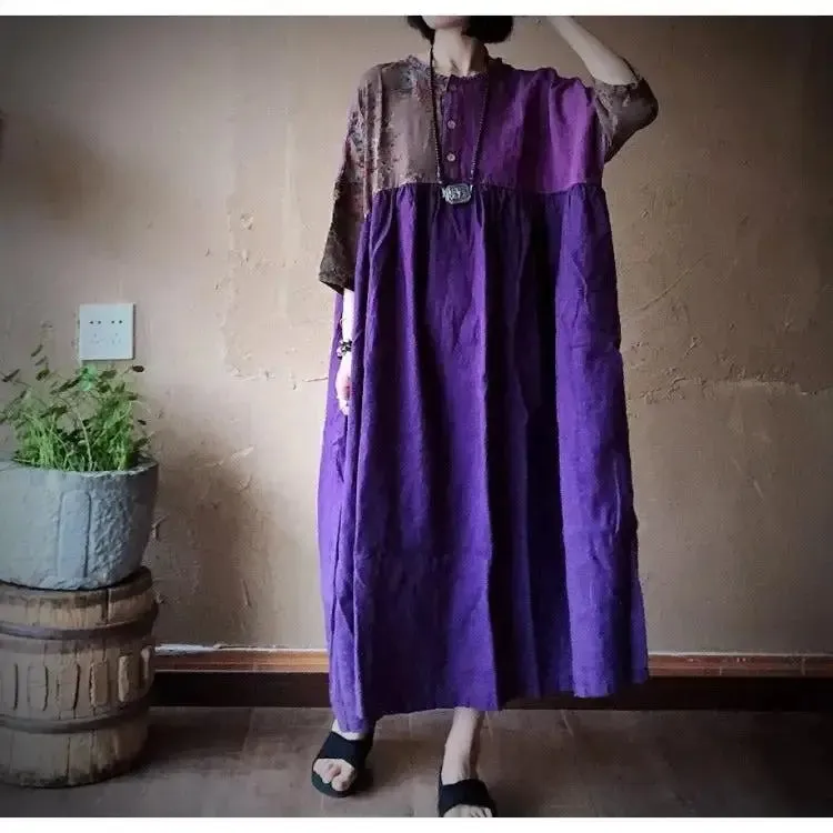 Floral Maxi Robe Dress - Elevate Your Style and Elegance