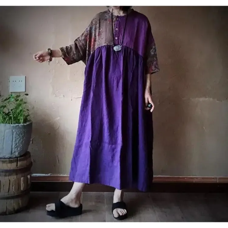 Floral Maxi Robe Dress - Elevate Your Style and Elegance