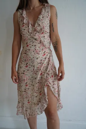 Gerard Darel 100% Silk Wrap Dress - S