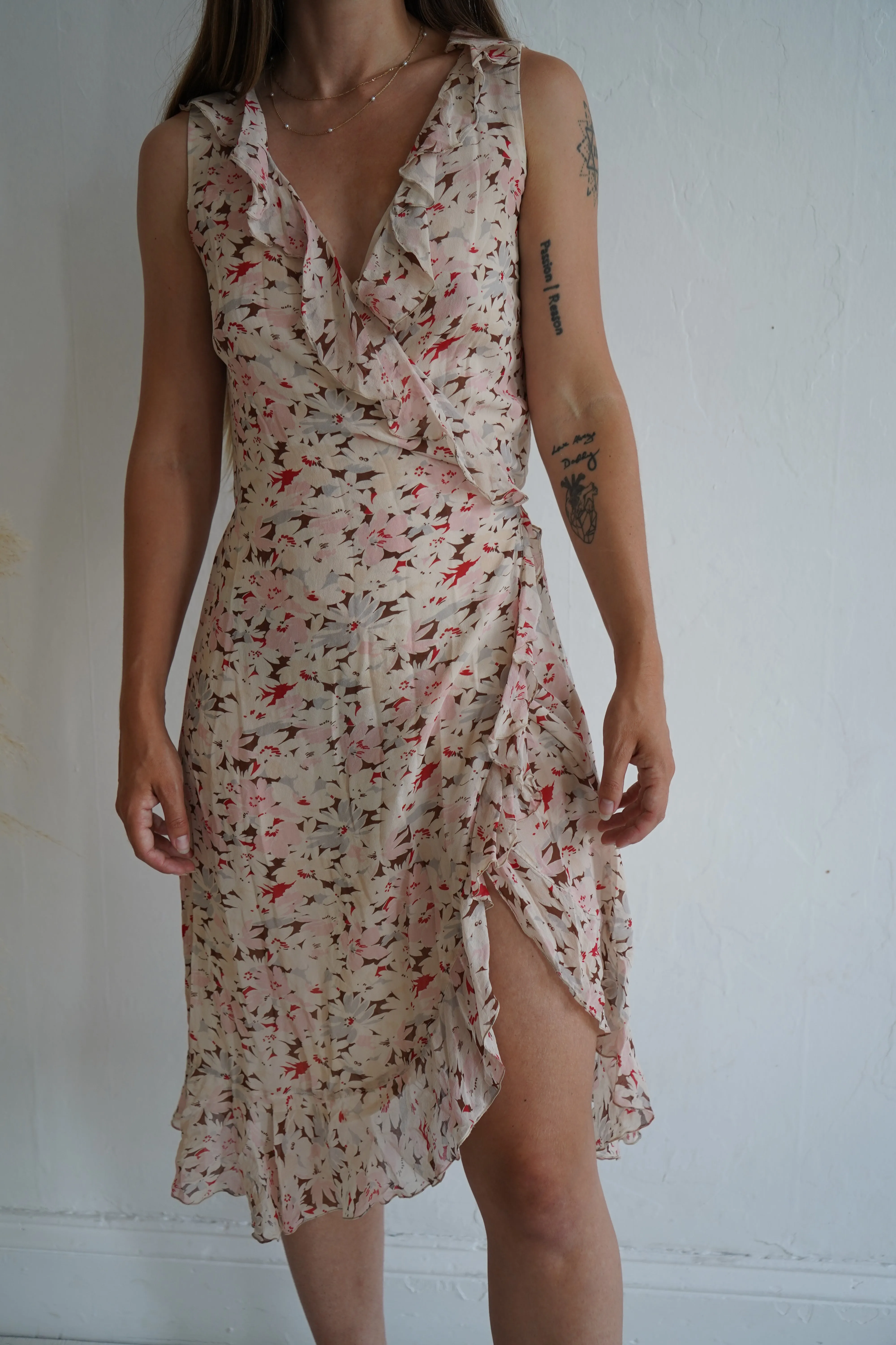 Gerard Darel 100% Silk Wrap Dress - S