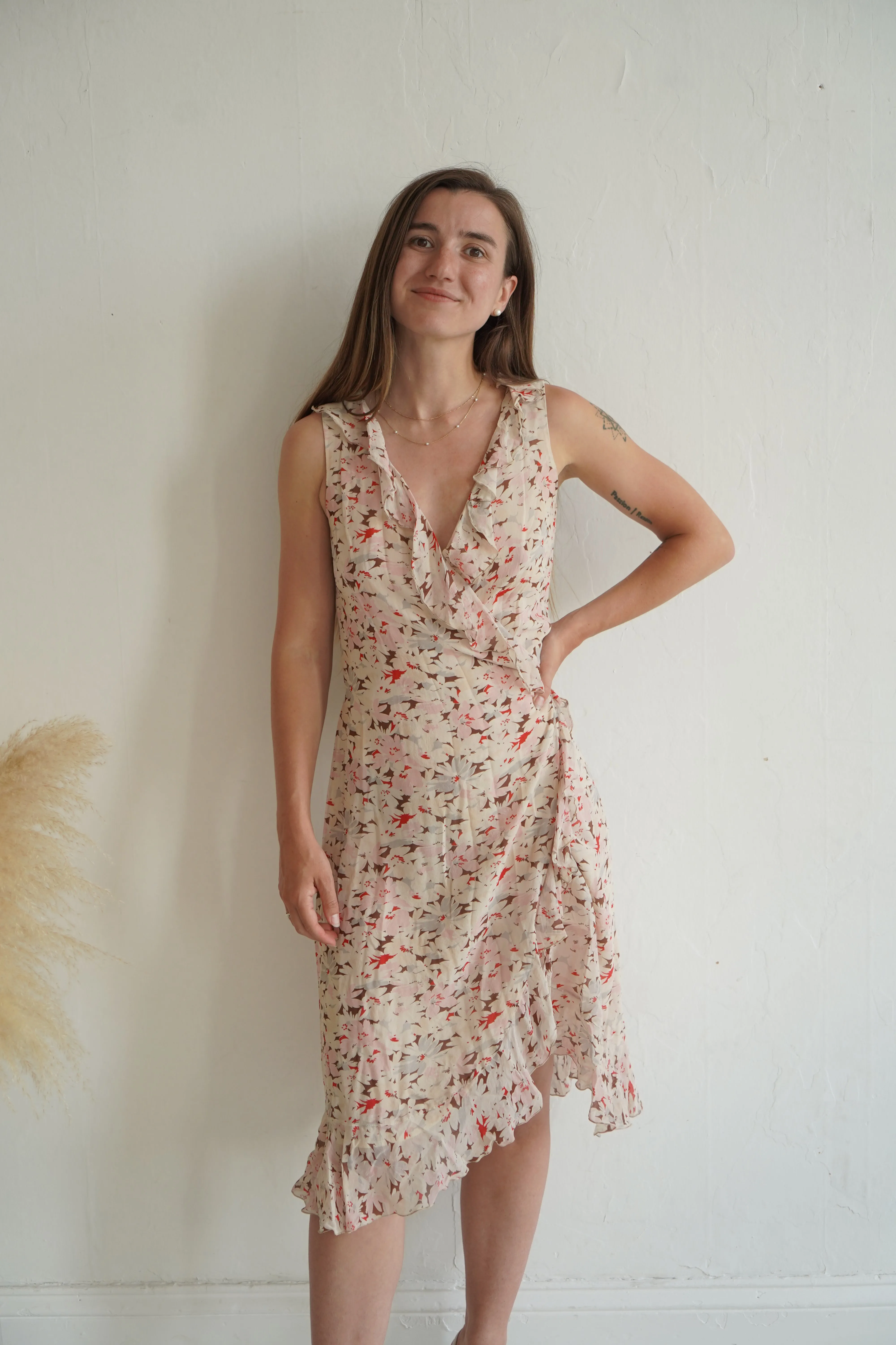 Gerard Darel 100% Silk Wrap Dress - S