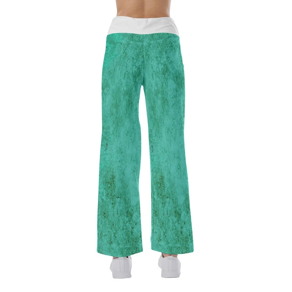 Green In The Horror Smile High-waisted Straight-leg Trousers