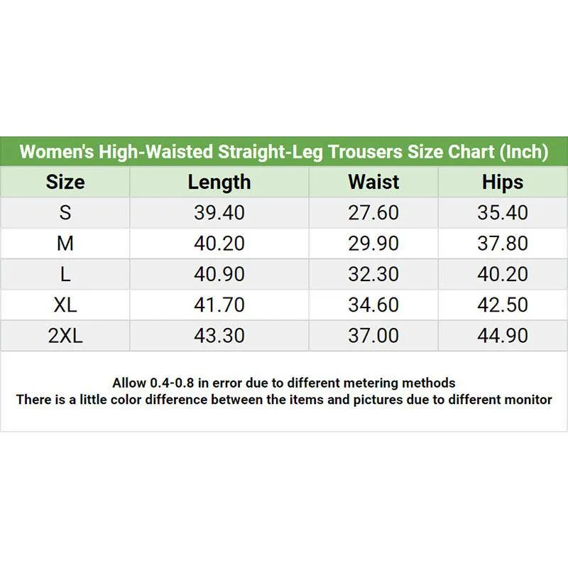 Green In The Horror Smile High-waisted Straight-leg Trousers