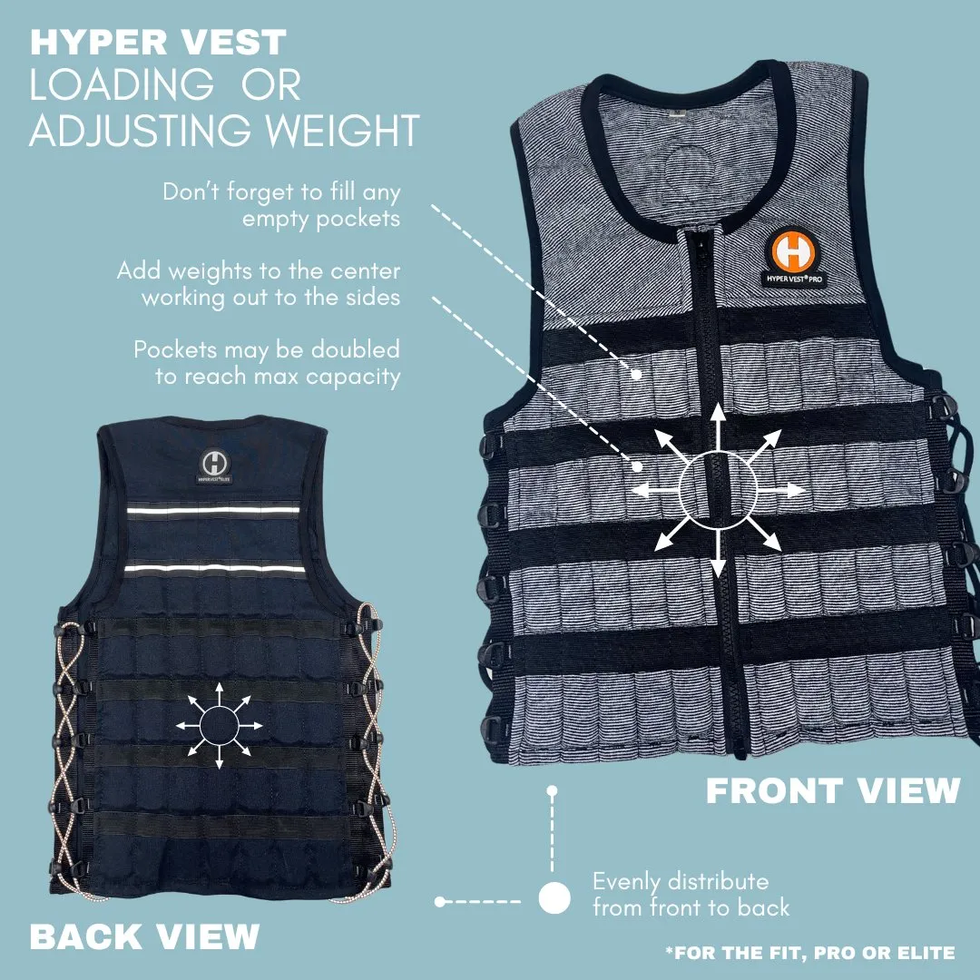 Hyper Vest PRO Weight Vest | Adjustable, Comfortable, Thin
