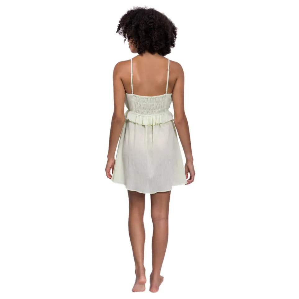 Isabelle Babydoll Nightgown - Celadon Crinkle