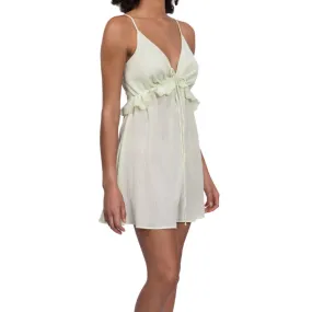 Isabelle Babydoll Nightgown - Celadon Crinkle