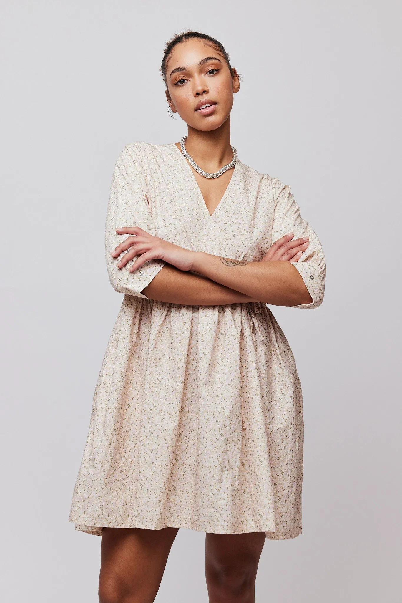Jamie Wrap Dress - Lilac Spring Flower