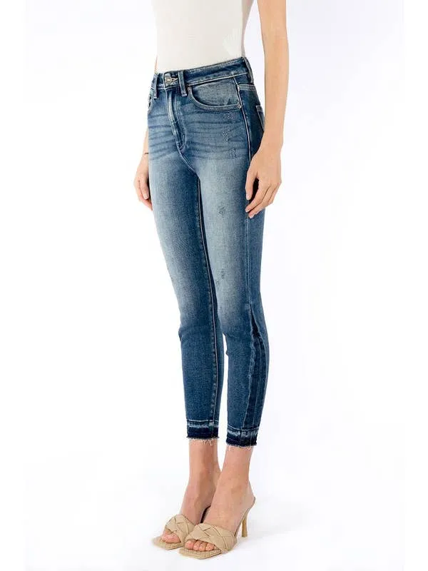 KanCan High -Rise Dark Wash Ankle Skinny