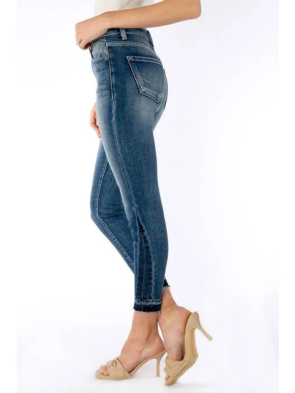KanCan High -Rise Dark Wash Ankle Skinny