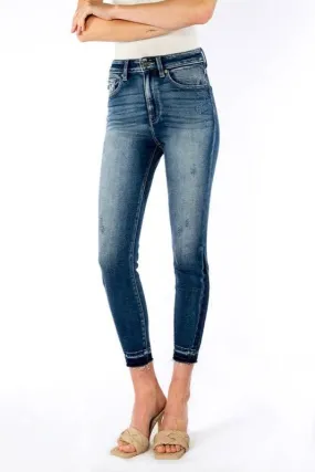 KanCan High -Rise Dark Wash Ankle Skinny