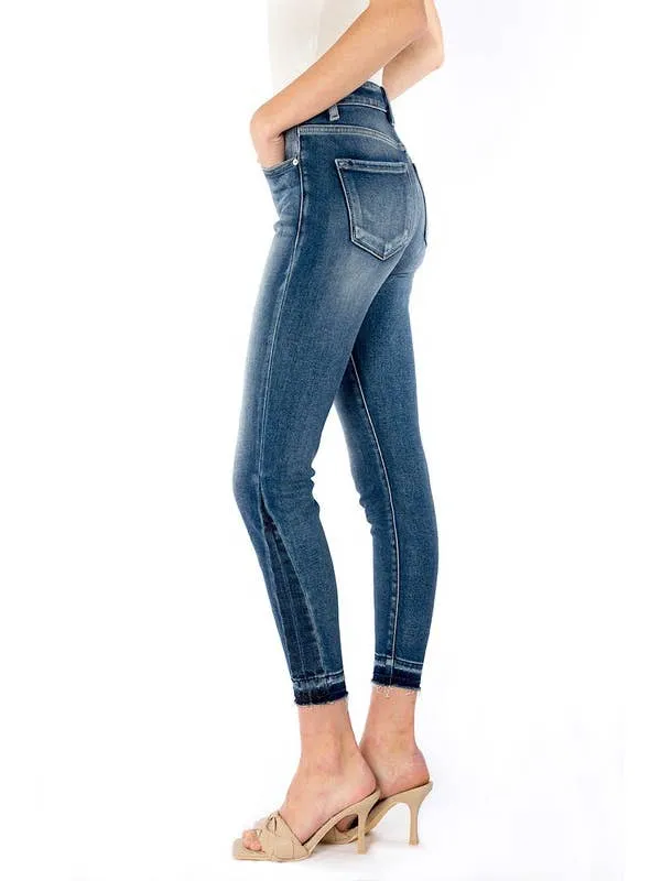 KanCan High -Rise Dark Wash Ankle Skinny