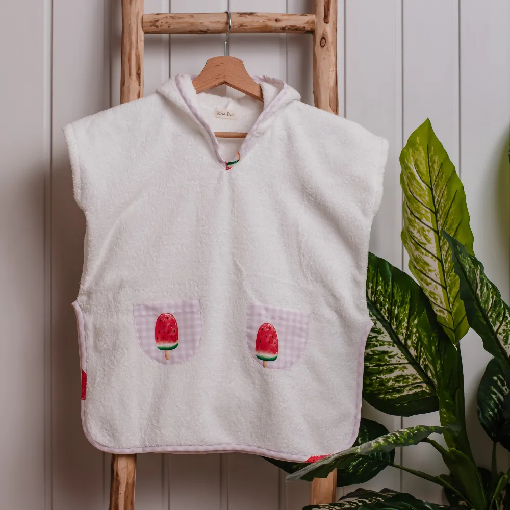 New In Meia Pata Boys Watermelon Beach Poncho SS25 - Pre Order