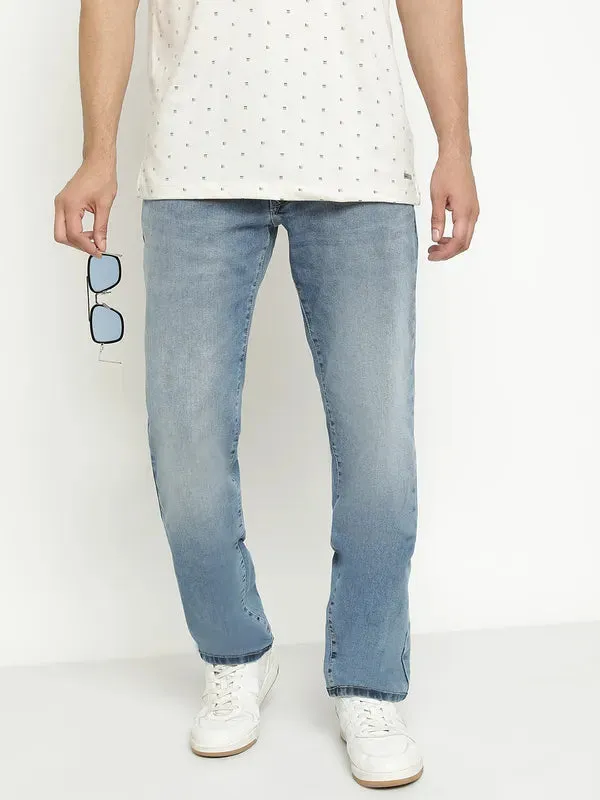 Octave Men Mid-Rise Light Faded Light Shade Stretchable Jeans