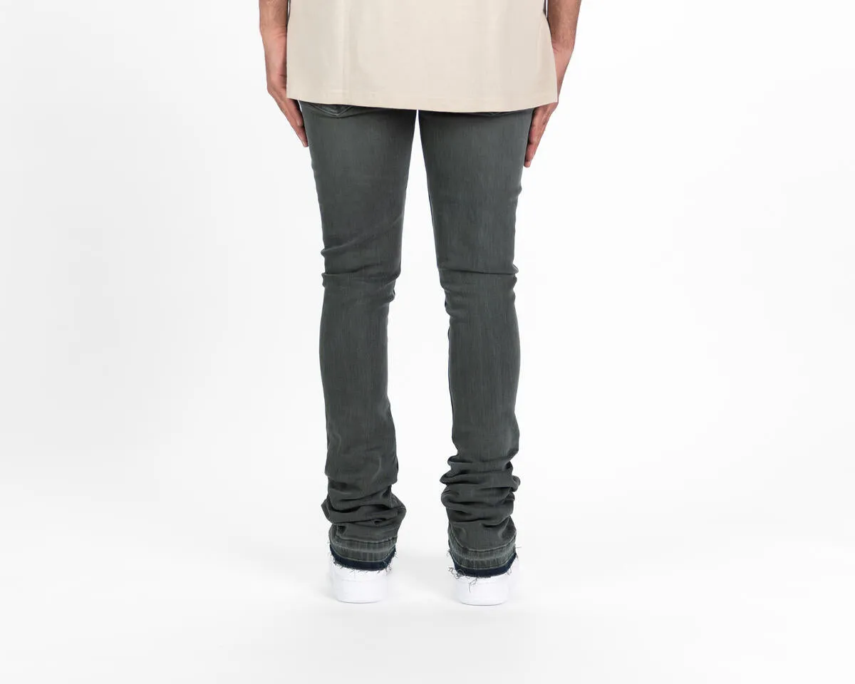 Pheelings GETTING THERE FLARE STACK DENIM (CHARCOAL BLUE)