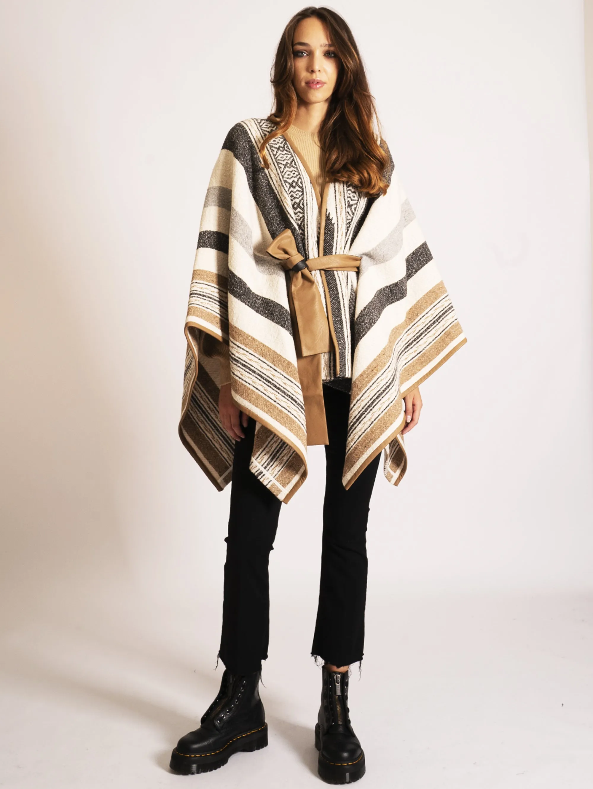 Poncho Jacquard Multicolor