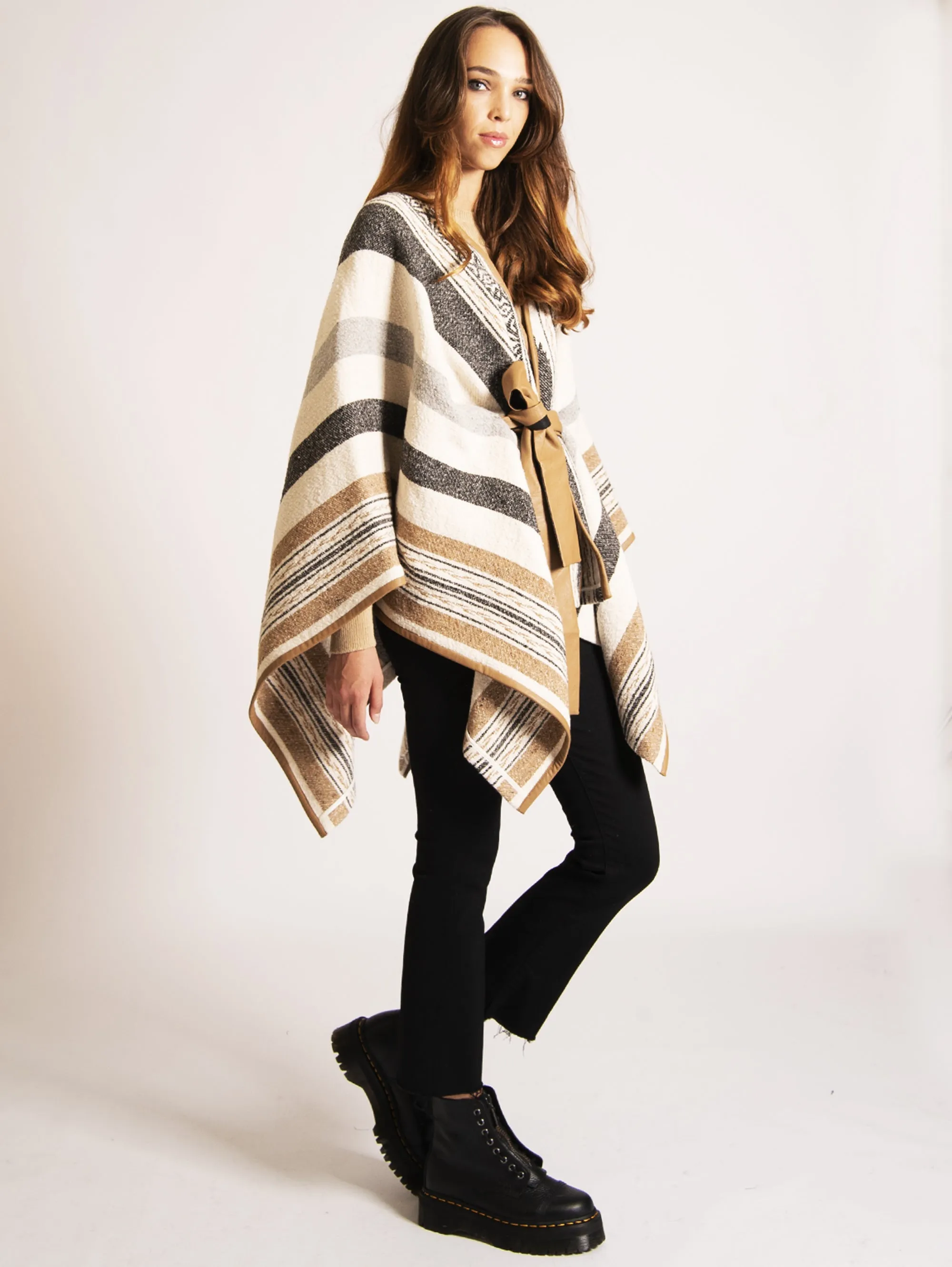 Poncho Jacquard Multicolor