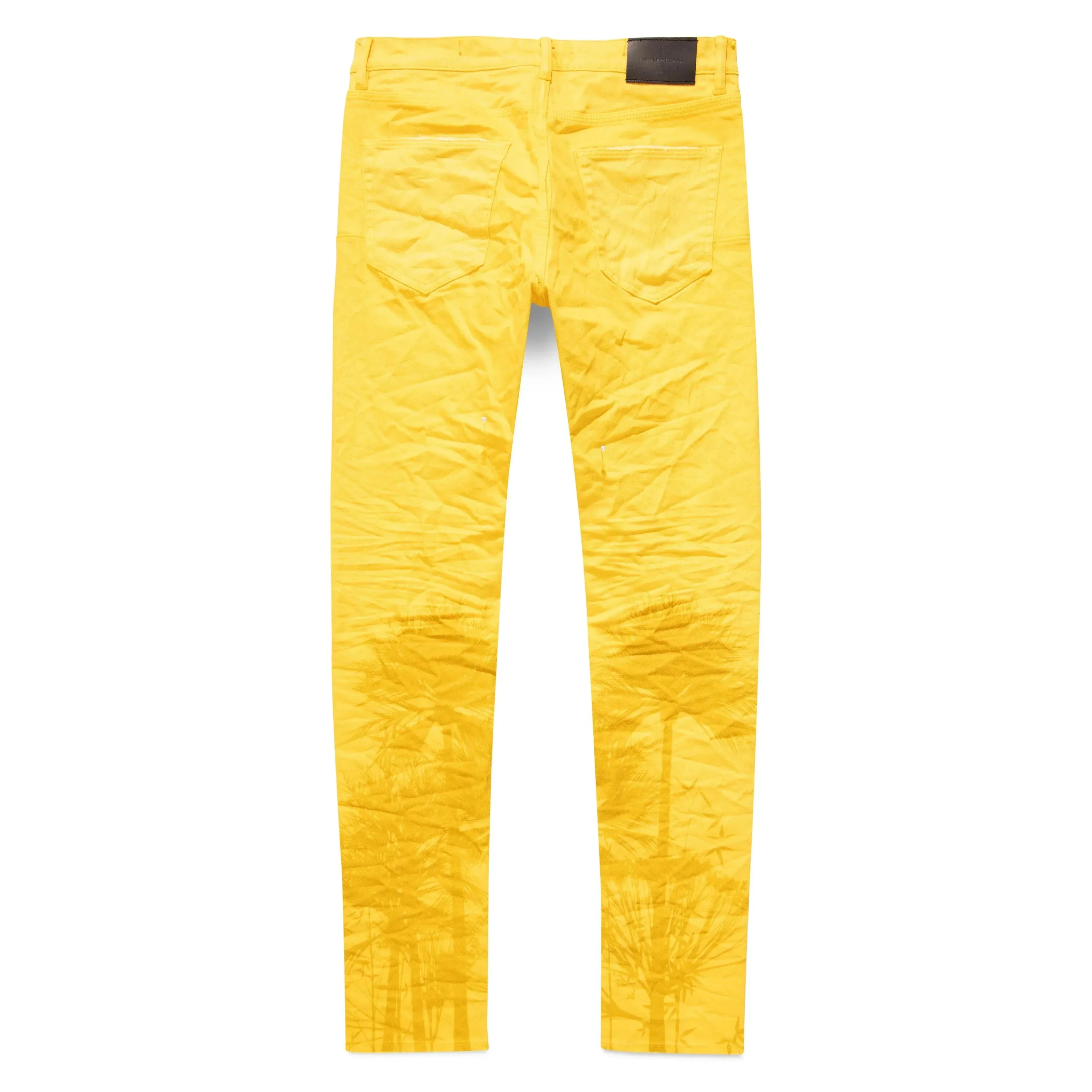 Purple Brand P001 Dandelion Palms Print Jean