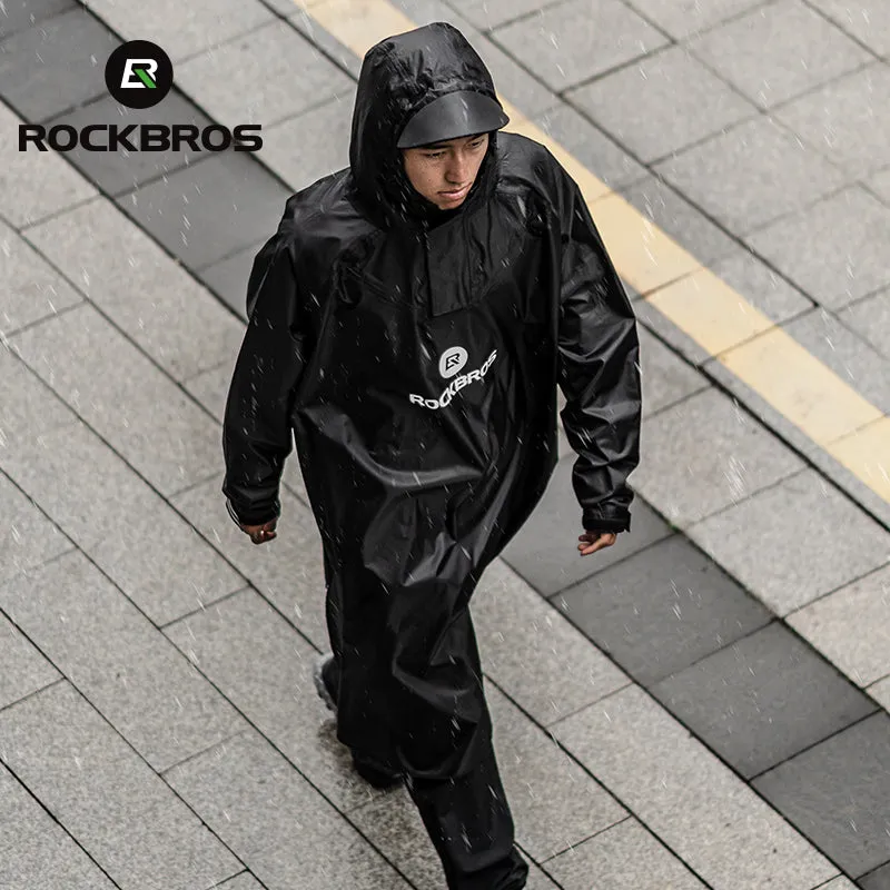 ROCKBROS Motorcycle Cycling Raincoat Hiking Outdoor Poncho Waterproof Cloak