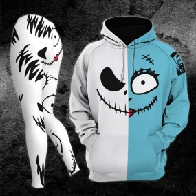 Skull Gothic Nightmare Couple Combo Hoodie and Leggings