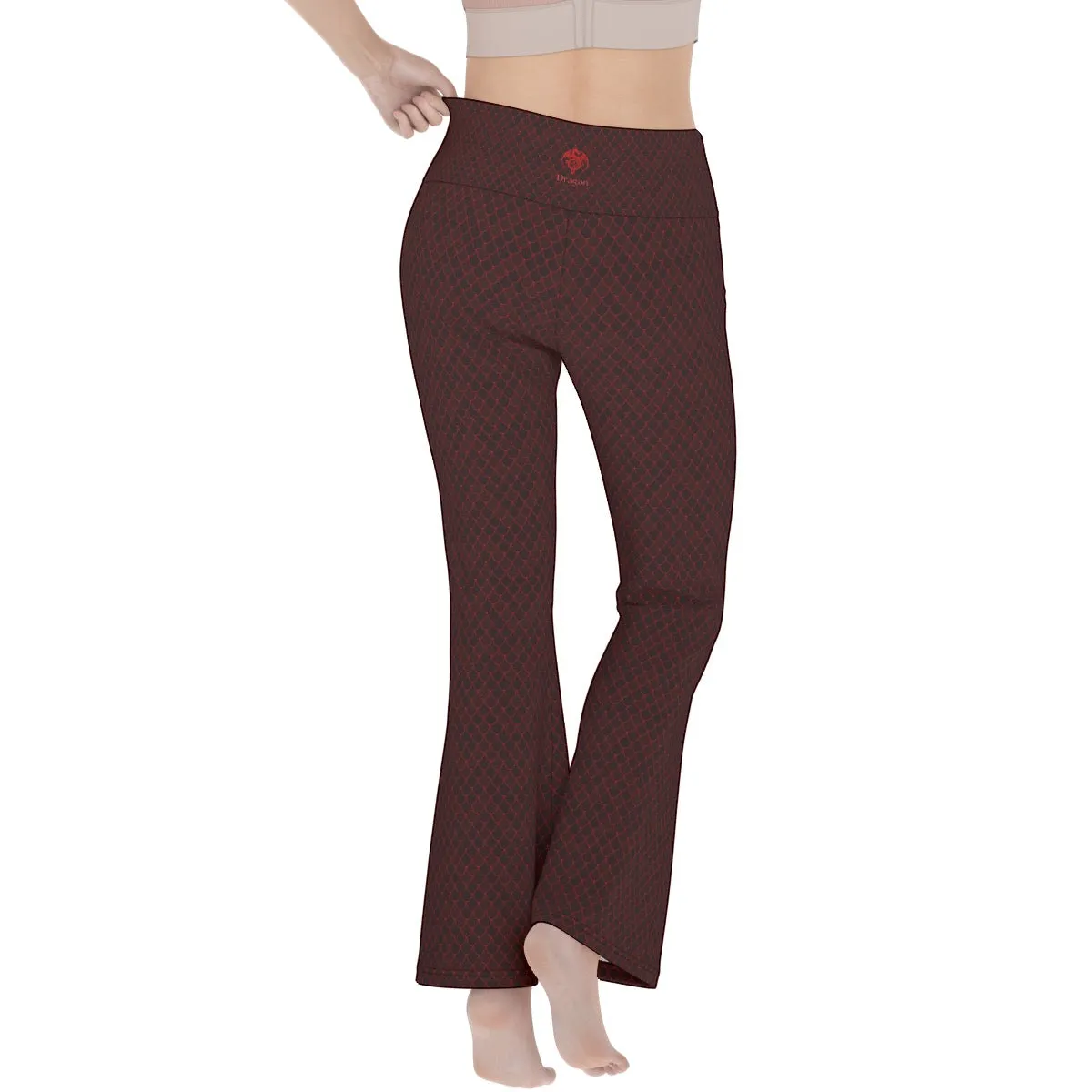 Spellcaster by Patti Negri Flare Yoga Pants - "Secret Spell Dragon"