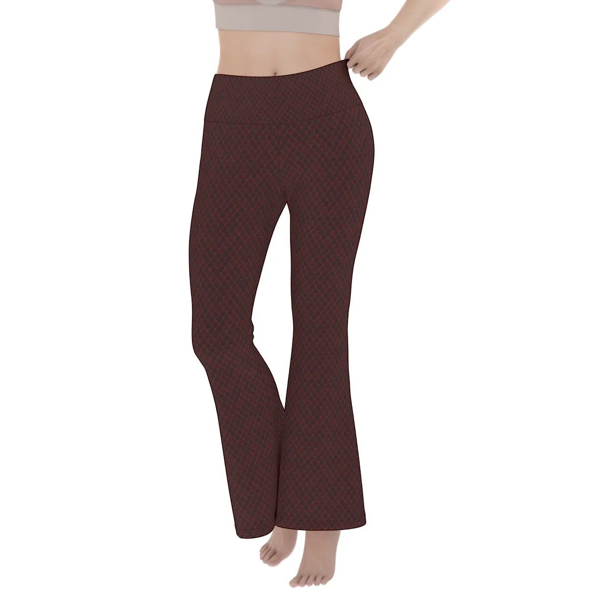 Spellcaster by Patti Negri Flare Yoga Pants - "Secret Spell Dragon"