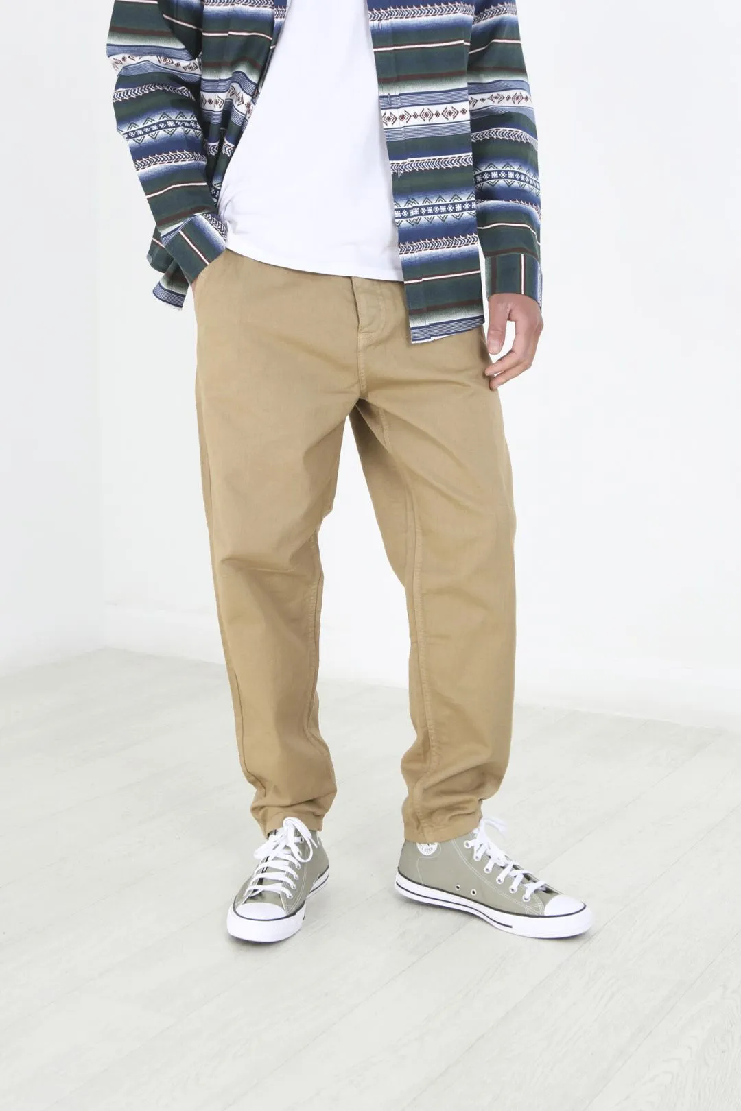 STONE FULL LENGTH LOOSE FIT DENIM JEANS