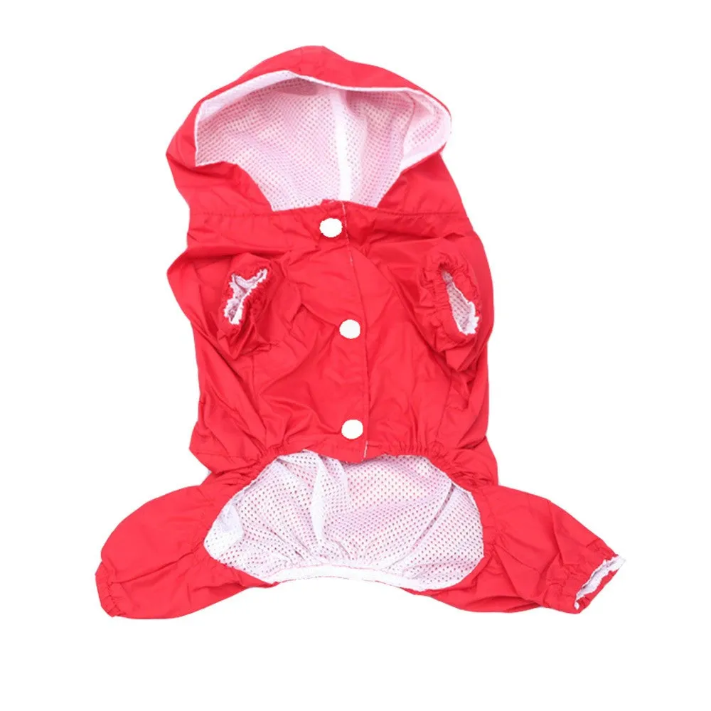 Superior Pet Raincoat With Hood Double layer waterproof