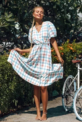 Sweet Plaid Midi Dress
