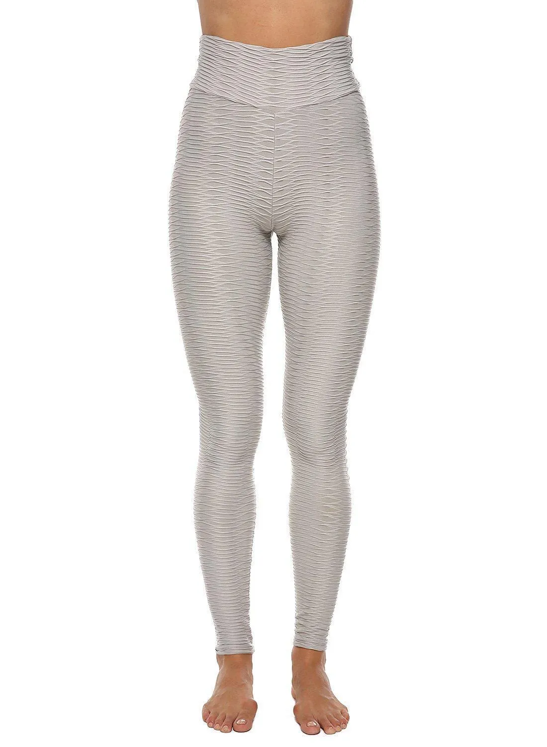 Textured Ruched Lifting Bodycon Yoga Pants