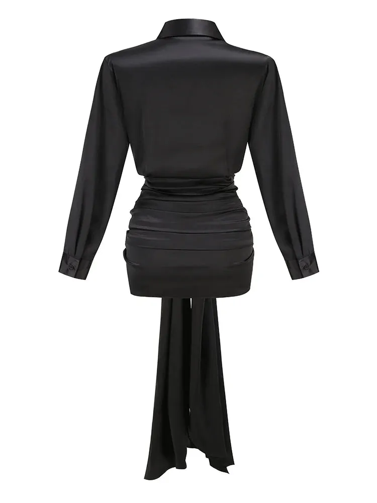 Trend4us Women’s Draped Mini Dress