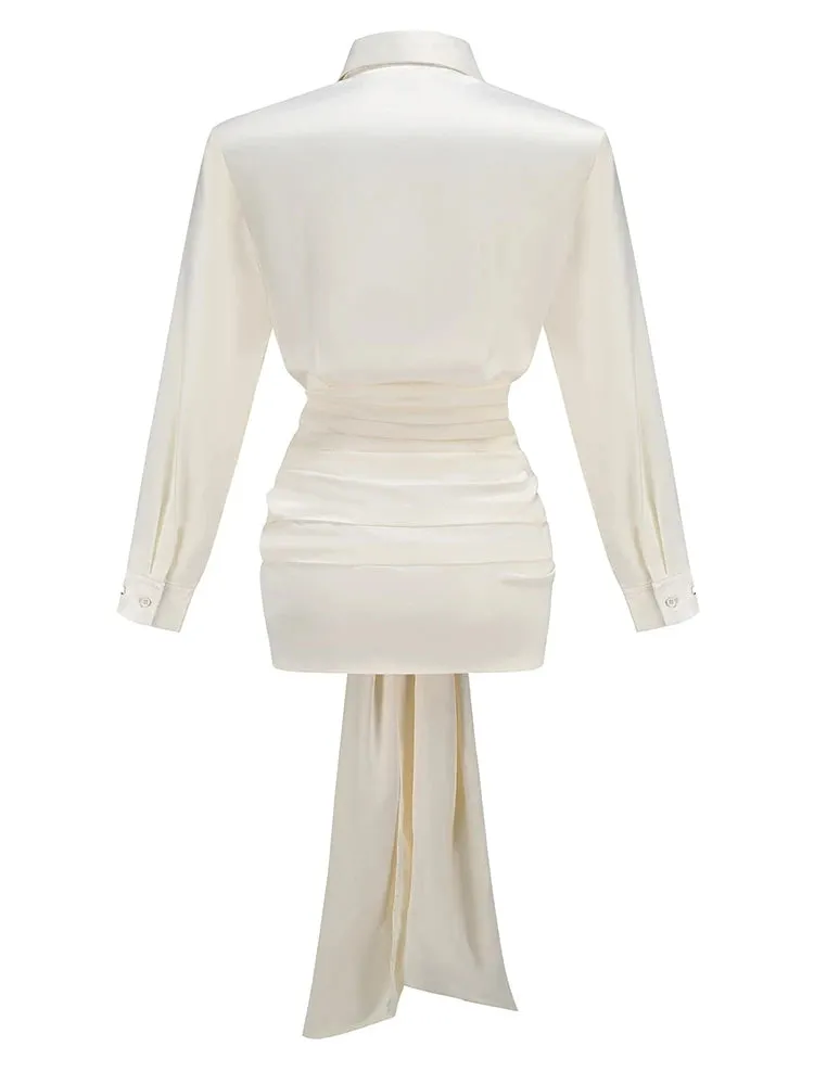 Trend4us Women’s Draped Mini Dress